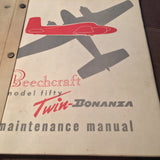 Beechcraft Model 50 Twin Bonanza Service Manual.