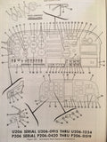 1964-1969 Cessna Model 206, U206, P206, TU206, TP206 Parts Catalog.