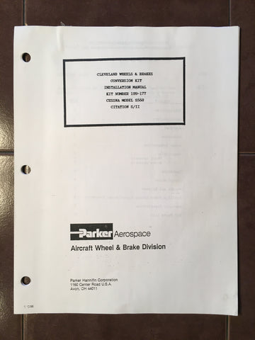 Parker Cleveland Kit # 199-177 Install Manual , used on Cessna S550.