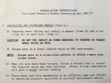 Parker Cleveland Kit # 199-177 Install Manual , used on Cessna S550.