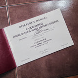 Lycoming O-320-A Engine Operator's Manual.