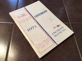 1971 Cessna 210 Centurion Owner's Manual.