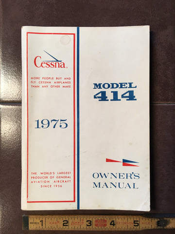 1975 Cessna 414 Owner's Manual.