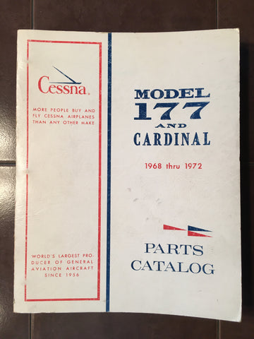 1968-1972 Cessna Cardinal 177, 177A & 177B Parts Manual.