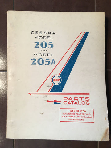 1963-1964 Cessna 205 & 205A Parts Manual.