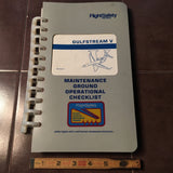 Gulfstream V Maintenance Ground Operational Checklist Manual.