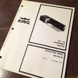 King KAT 1110 Transponder Adapter Install Manual.