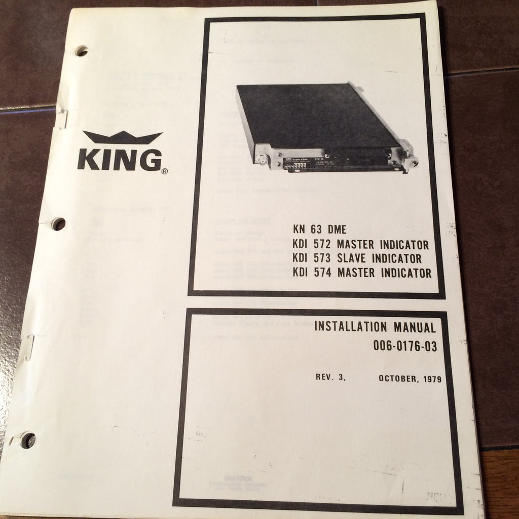 King KN 63 DME with KDI-572, KDI-573 & KDI-574 Indicator Install Manual.