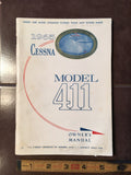 1965 Cessna 411 Owner's Manual.