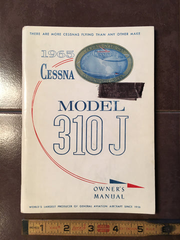 1965 Cessna 310J Owner's Manual.