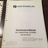Sunair ASB-125 and ASB-60 Install, Operation & Service Parts Manual.  Circa 1971.