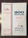 1960-1965 Cessna Aircraft 200 Series Service Manual, covers 205, 206 & 210.