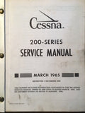 1960-1965 Cessna Aircraft 200 Series Service Manual, covers 205, 206 & 210.