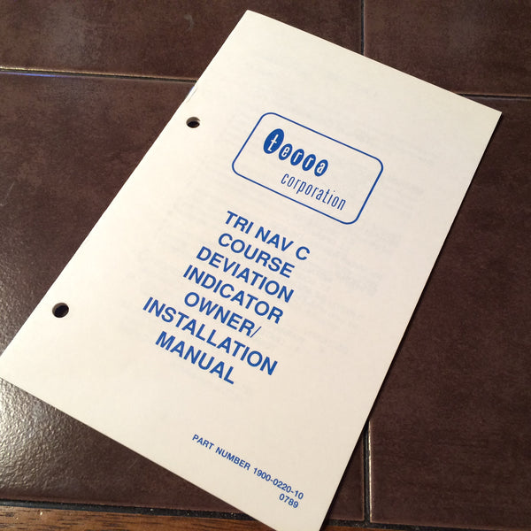 Terra Tri Nav-C Install & Operator's Manual. – G's Plane Stuff