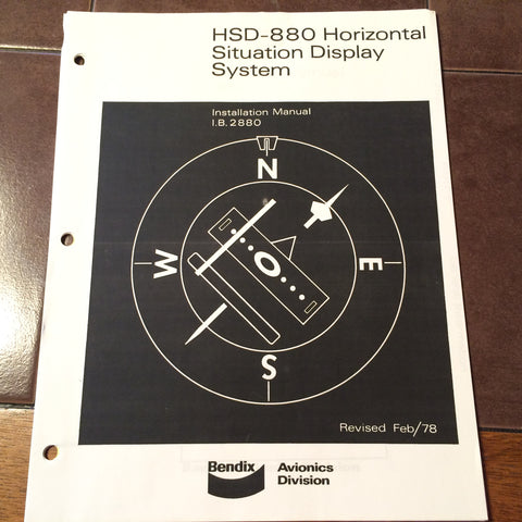 Bendix HSD 880 System, IN-881A HSI Install Manual.