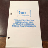 Terra TXN 960 Nav Com ECDI Install & Operators Manual