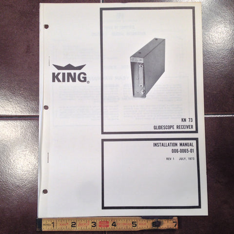 King KN 73 Install Manual.