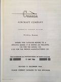 1959-1967 Cessna 150, 150A/B/C/D/E/F/G, F150F/G Parts Manual.
