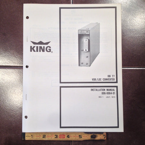 King KN 77 Install Manual.