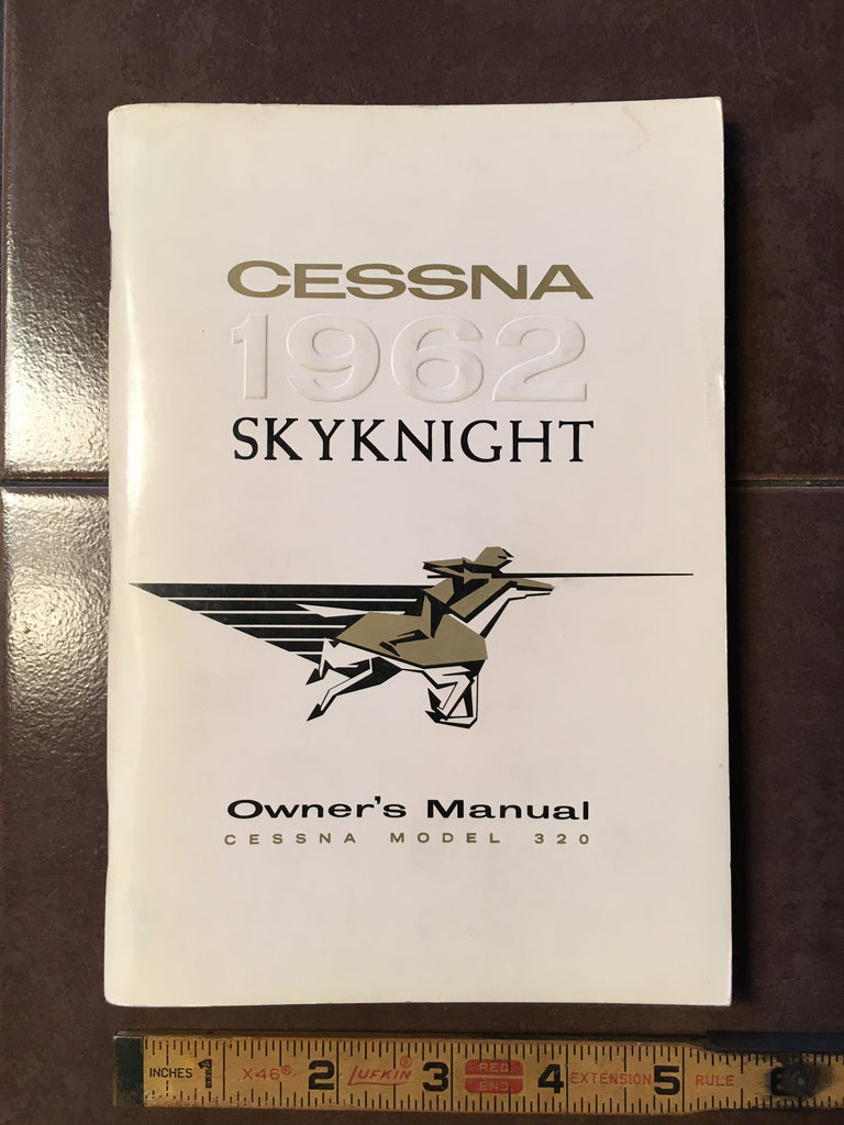 1962 Cessna 320 SkyKnight Owner's Manual.