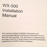 Goodrich Stormscope WX-500 Series II Install Manual.