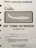 1976 Cessna Turbo Skywagon T207 POH, Pilot's Operating Handbook.