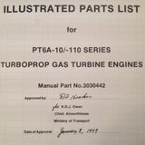 PT6A-10 and PT6A-110 Engine Service & Parts Manual.