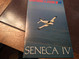 Piper Seneca IV TriFold Sales Brochure. 6 page, 7x11".