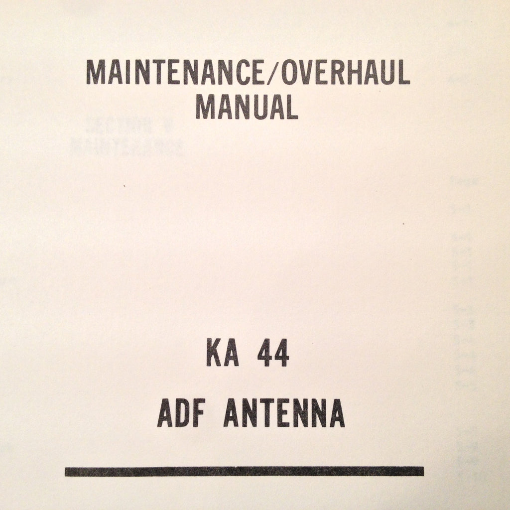 KA 44 ADF Antenna Service Manual .