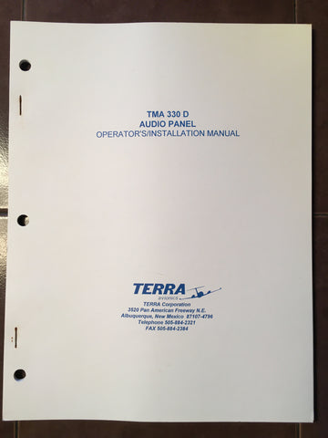 Terra TMA 330D Audio Install Manual.