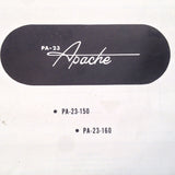 Piper Apache PA-23-150 & PA-23-160 Parts Manual.