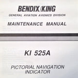 Bendix/King KI-525A Nav Indicator Maintenance Manual.