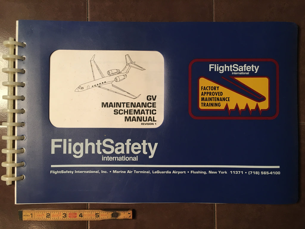 Gulfstream G-V Maintenance Training Schematic Manual.  GV