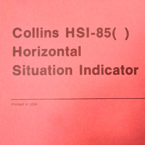 Collins HSI-85 Install Manual.