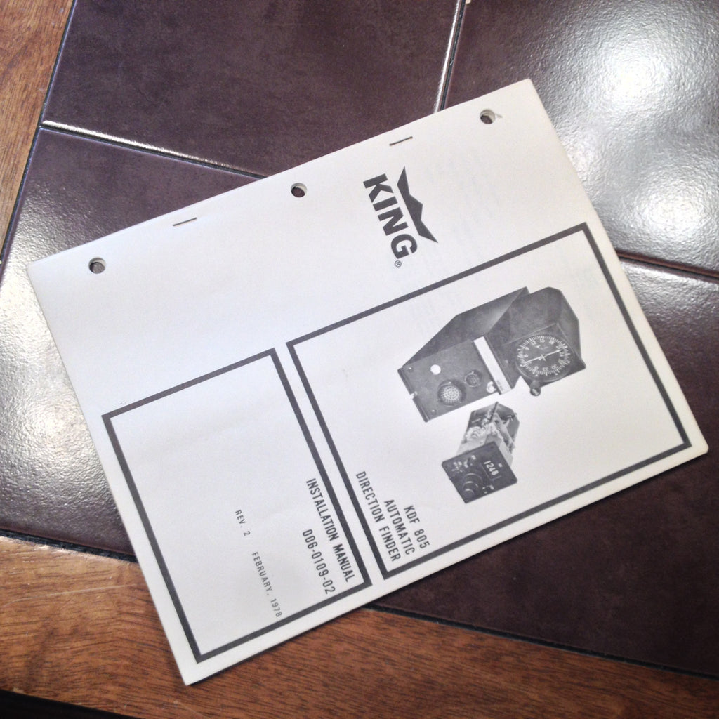 King KDF 805 ADF Install Manual.