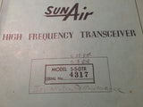 SunAir HF S-5-DTR, S-5-RTR & S-22-RTR Install & Service Manual.