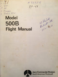 Aero Commander Model 500B Airplane Flight Manual.
