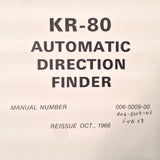 King KR 80 ADF Service manual.