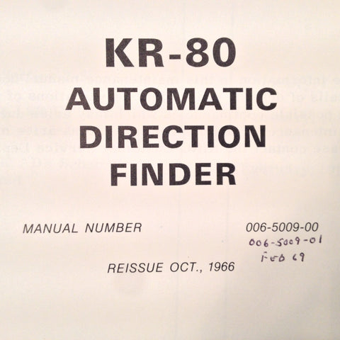King KR 80 ADF Service manual.