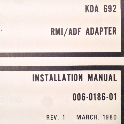 King KDA-692 RMI ADF Adapter Install manual.