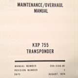 King KXP 755 Transponder Service Manual.