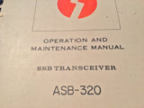 SunAir SSB Model ASB-320 Operation, Install & Service Repair Parts Manual.