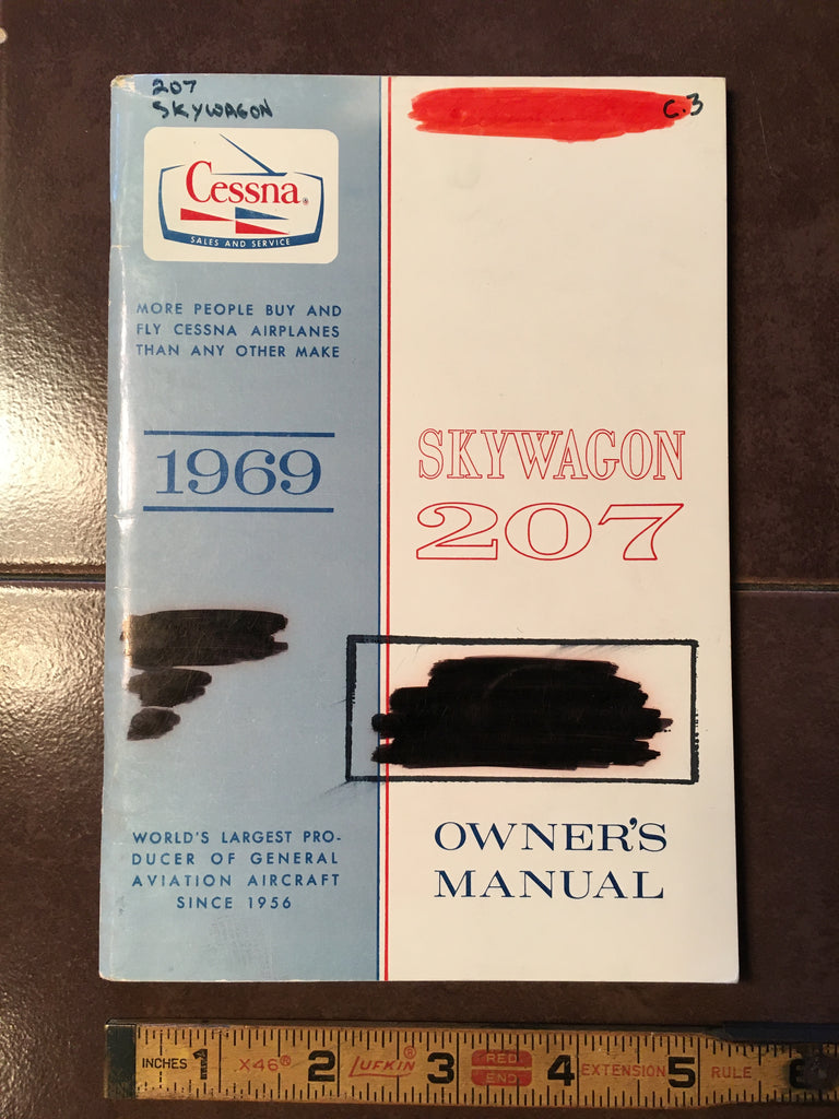 1969 Cessna 207 Skywagon Owner's Manual.