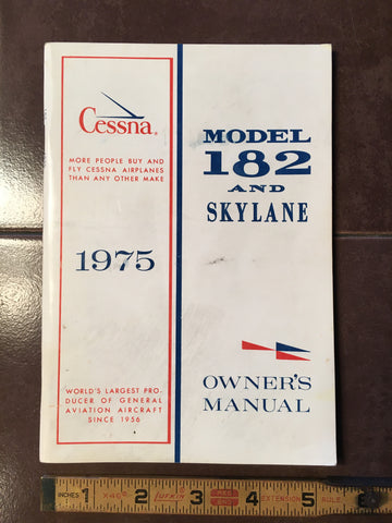1975 Cessna 182 Skylane Owner's Manual.