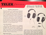 Telex A-610-1 and MRB-600 Headset Technical Data Sheet.