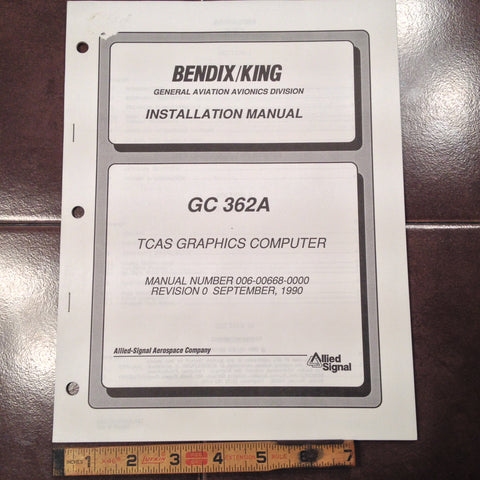 King Bendix GC-362A TCAS Graphics Computer Install Manual.
