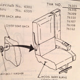 TWA 727 Passenger Seat Maintenance Training Handbook.