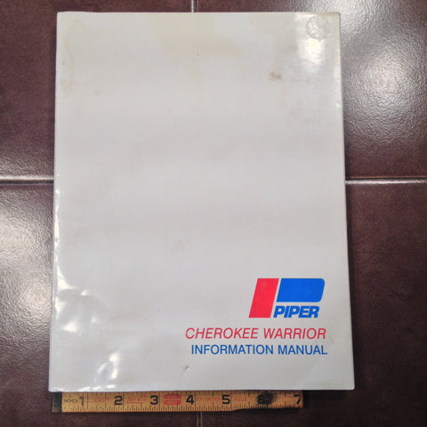 Piper Cherokee Warrior, PA-28-151 Pilot's Information Manual.