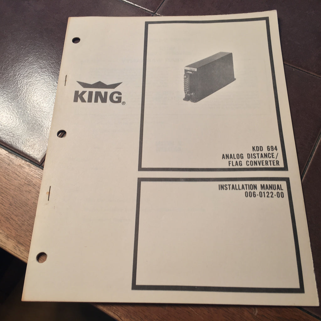 King KDD-694 Install Manual.