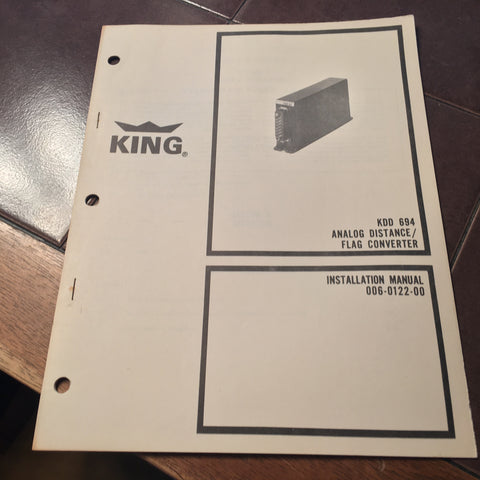 King KDD-694 Install Manual.
